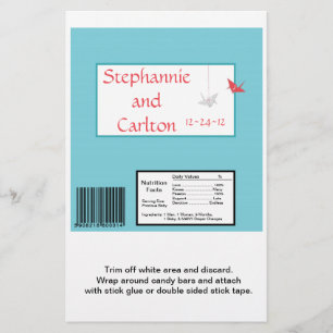 Flyer Chic Origami Birds Casando Grande Embalador De Doc