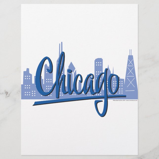 Flyer Chicago Windy City Skyline (Frente)