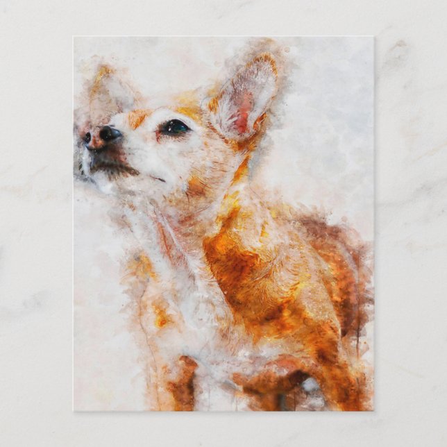 Flyer Chihuahua Dog Portrait_Dog Lover (Frente)