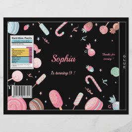 Flyer Chips Bag Candyland Wrapper Party Favor Bag