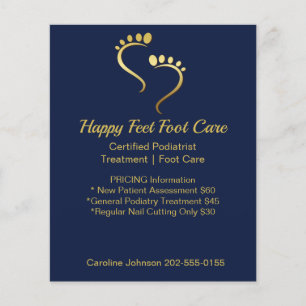 Flyer Chiropodista Podiatra Pedicure Foto Care Business