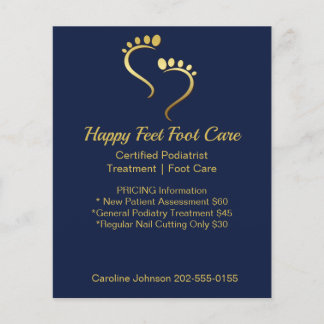 Flyer Chiropodista Podiatra Pedicure Foto Care Business