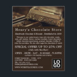 Flyer Chocolate de luxo, material de confeitaria<br><div class="desc">Chocolate De Luxo,  Fornecimentos De Confeitaria,  Folhetos De Publicidade Da Loja De Cartão de visita.</div>