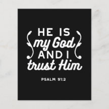 Christian Faith Quote – Trust in God Psalm 91:2