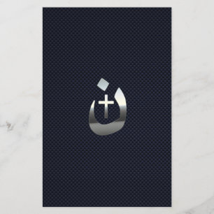 Flyer Christian Nazarene Cross Solidariedade Silver