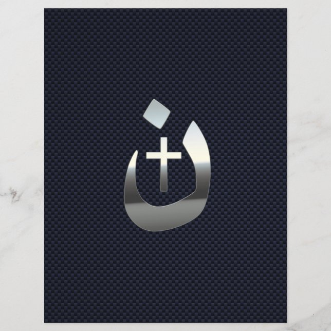 Flyer Christian Nazarene Cross Solidariedade Silver (Frente)