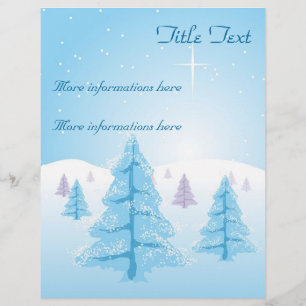 Flyer Christmas Landscape