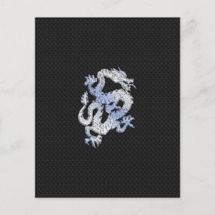 Flyer Chrome like silver Dragon Black Snake Skin style