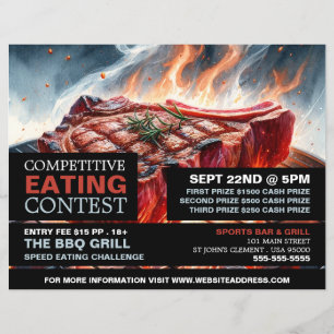 Flyer CHURRASCO Steak - Concurso Competitivo/Rápido
