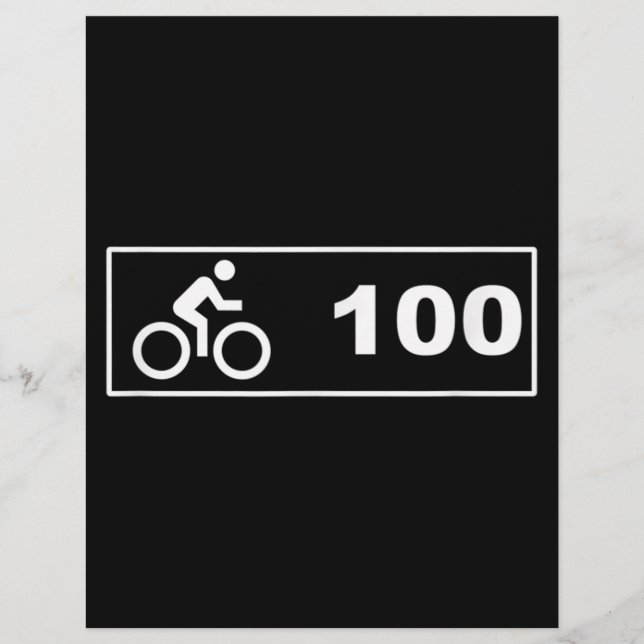 Flyer Ciclismo - Corrida do Século 100 (Frente)