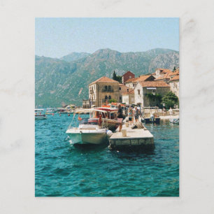 Flyer Cidade costeira de Perast, Montenegro