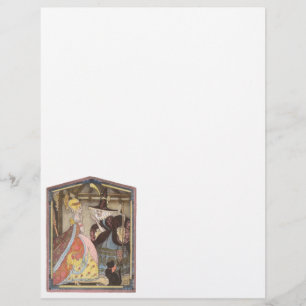 Flyer Cinderela e Fada Madrinha, Vintage Fairy Tale