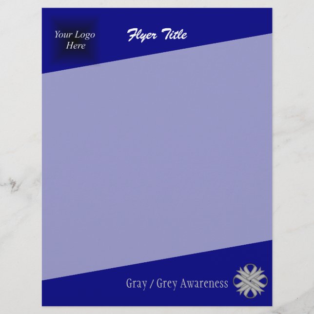 Flyer Cinza Clover Ribbon por Kenneth Yoncich (Frente)