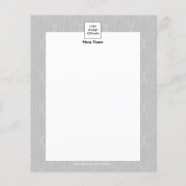 Flyer Cinza de Geometria Moderna Preto