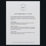 Flyer Cinza Logotipo personalizável texto de contato inf<br><div class="desc">Promova sua empresa ou evento com o Modelo de Folheto de Cinza Personalizável! Adicione seu logotipo,  título,  corpo de texto e informações de contato no rodapé inferior para criar um design perfeito profissional e atraente para serviços de publicidade,  promoções ou anúncios com facilidade.</div>