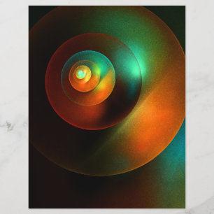 Flyer Círculos Coloridos Padrão Moderno de Arte Abstrato