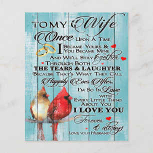 Flyer Citação De Amor Para Mulher, Presente De Casal, 