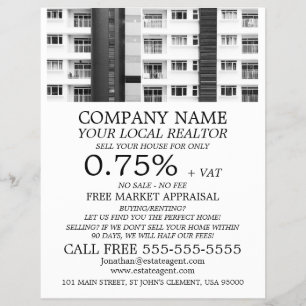 Flyer City Apartments, Realtor, Estate Agent Advertising