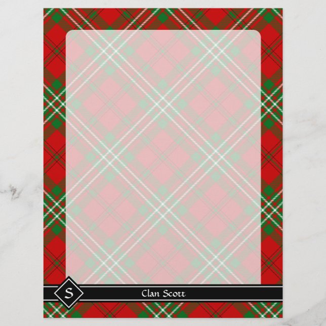 Flyer Clan Scott Tartan Vermelho (Frente)