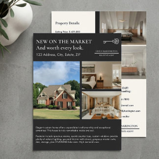 Flyer Classic Key Listing Neutral Real Estate Agent