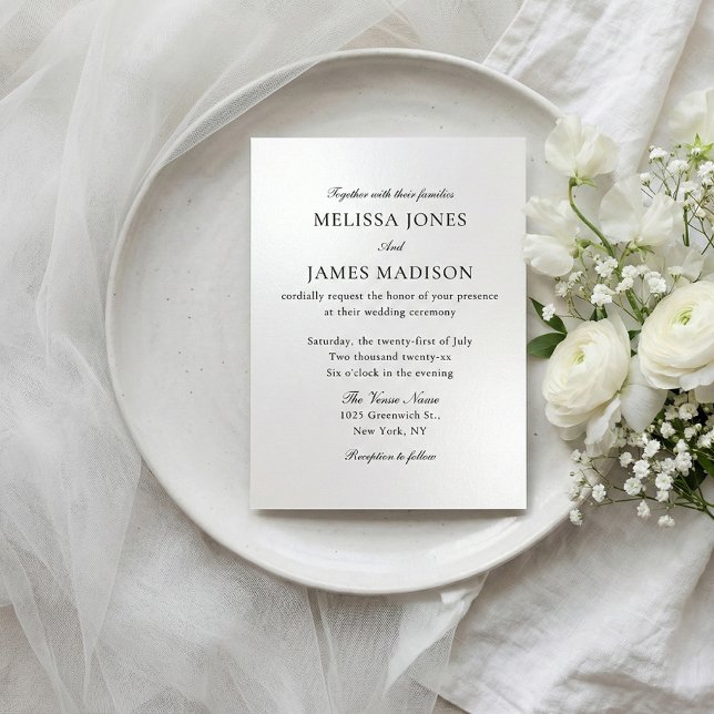 Flyer Classic Script Elegant QR Code 4 Photo Wedding (Criador carregado)