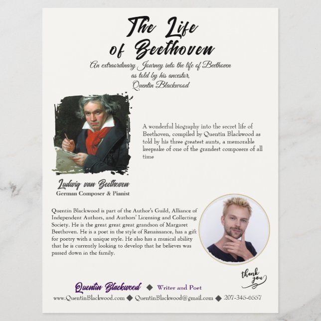 Flyer Clássica Simples de Uma Folha Versátil (Frente)