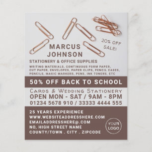 Flyer Clipes, Material de papelaria e escritório, Carta