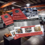 Flyer CNC Machine Company Red<br><div class="desc">Empresas de manufatura estão sempre procurando por serviços de maquinagem CNC de alta qualidade. Apresente suas soluções de computação Precision a clientes potenciais com esse folheto totalmente personalizável. Excelente maneira de fazer publicidade em feiras comerciais e reuniões com clientes. Todo texto, logotipo e imagens são 100% personalizáveis. Por 1BizChoice (direitos...</div>