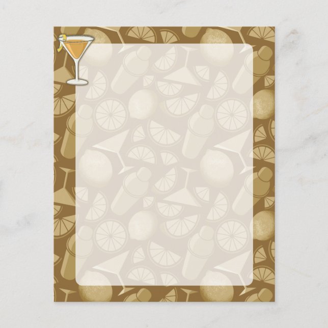 Flyer cocktail Sidecar (Frente)