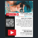 Flyer Código de Foto e QR Personalizado, Youtube - Vlogg<br><div class="desc">Código de Foto e QR Personalizado,  Youtube - Folheto de Publicidade do Vlogger pela Loja de Cartão de visita.</div>
