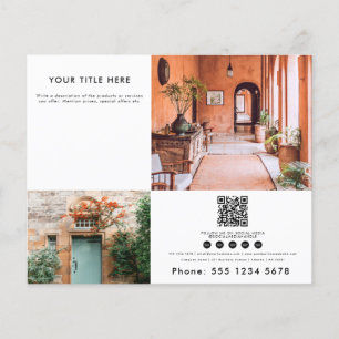 Flyer Código de QR de Fotografia do Promocional Business