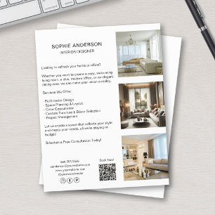 Flyer Código QR de Fotos Personalizadas Mídia Social Pro