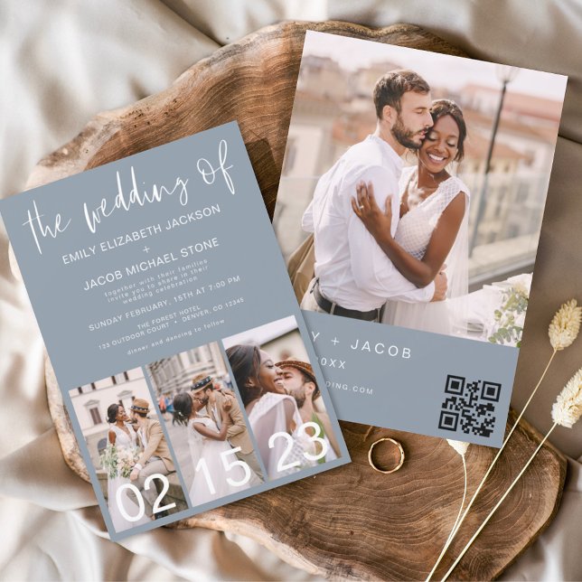 Flyer Código QR de Orçamento Convocação de Casamento Azu (Criador carregado)