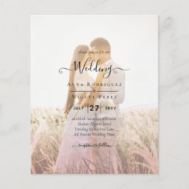 Flyer Código QR de Sobreposição de Foto do Ombre Rosa Al