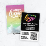 Flyer Código QR do logotipo moderno - Foto do arco-íris<br><div class="desc">Folheto de código QR moderno para clientes wow! Tamanho de papel de meia letra, cor de cheio de qualidade e impressão de lado duplo, disponível para personalizar com o seu logotipo, texto, fotografia, ícones de mídia social e o seu próprio Código QR! Use seu CÓDIGO QR personalizado para fazer com...</div>