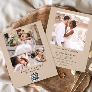 Flyer Código QR do orçamento Foto de Casamento de Terrac