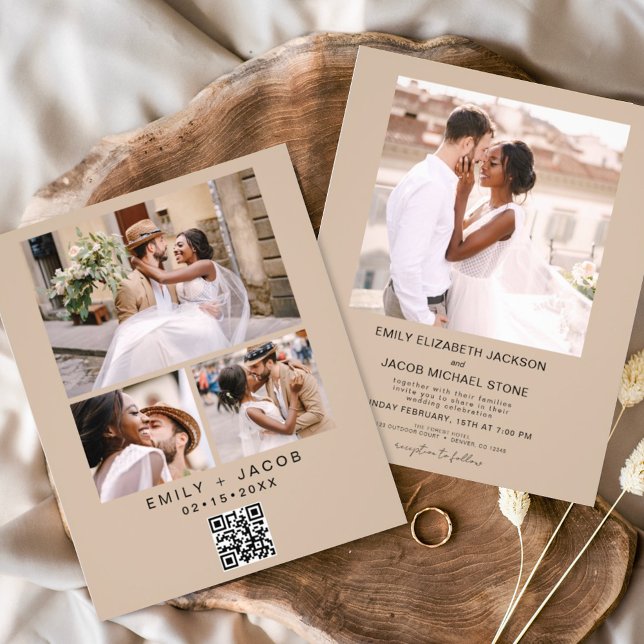 Flyer Código QR do orçamento Foto de Casamento de Terrac (Criador carregado)