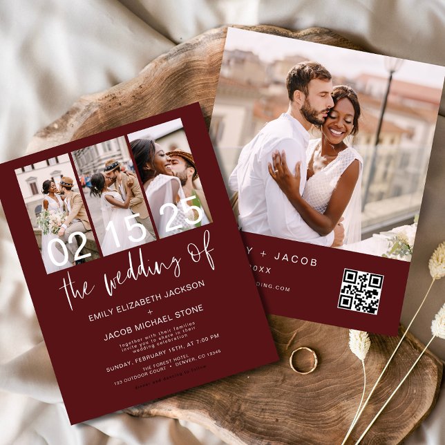 Flyer Código QR Orçamento Convite para Casamento de Borg (Criador carregado)