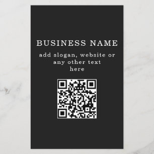 Flyer Código QR promocional empresarial