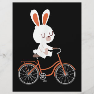 Flyer Coelho Bonito No Coelho De Bicicleta De Coelho De