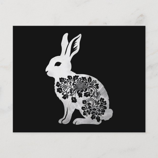 Flyer Coelho Coelho do Dia da páscoa (Frente)