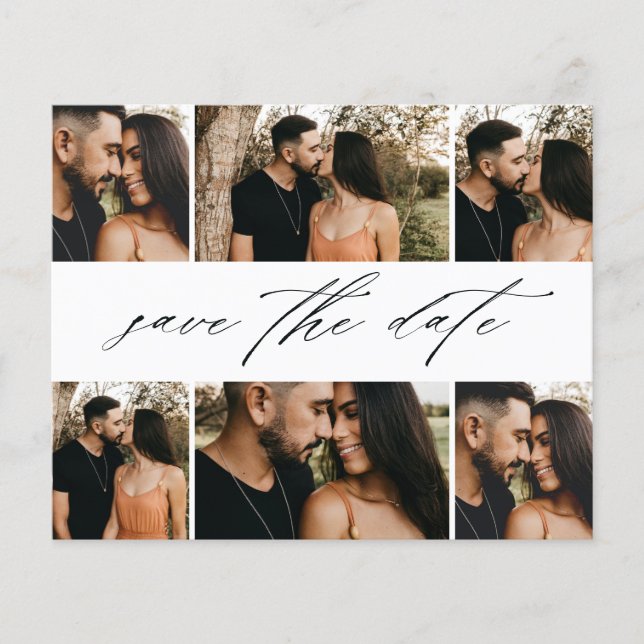 Flyer Colagem de Fotos de Casamento de Script de Orçamen (Frente)