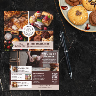 Flyer Colagem de Fotos de Marketing da Padaria Neutrals 