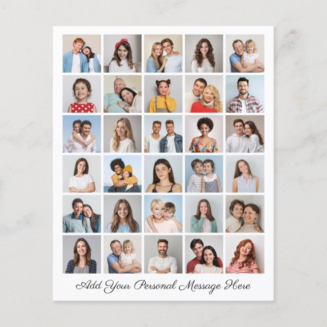 Flyer Colagem de Fotos do Orçamento 30 Adicione sua Saud (Frente)