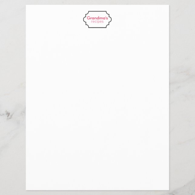 Flyer Coleção de Receitas da Vovó (Frente)