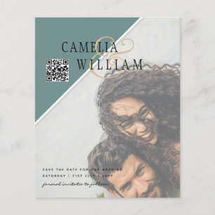 Flyer coleções de casamento do perfil zazzle qr scanner 