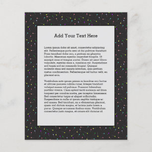 Flyer Coletor Preto De Costeletas De Costura