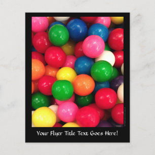 Flyer Colorida Gum Ball Candy