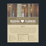 Flyer Colunas Góticas, Anúncio do Planejador de Eventos<br><div class="desc">Colunas Góticas,  Folheto Publicitário do Planejador de Eventos de Casamento pela Loja de Cartão de visita.</div>