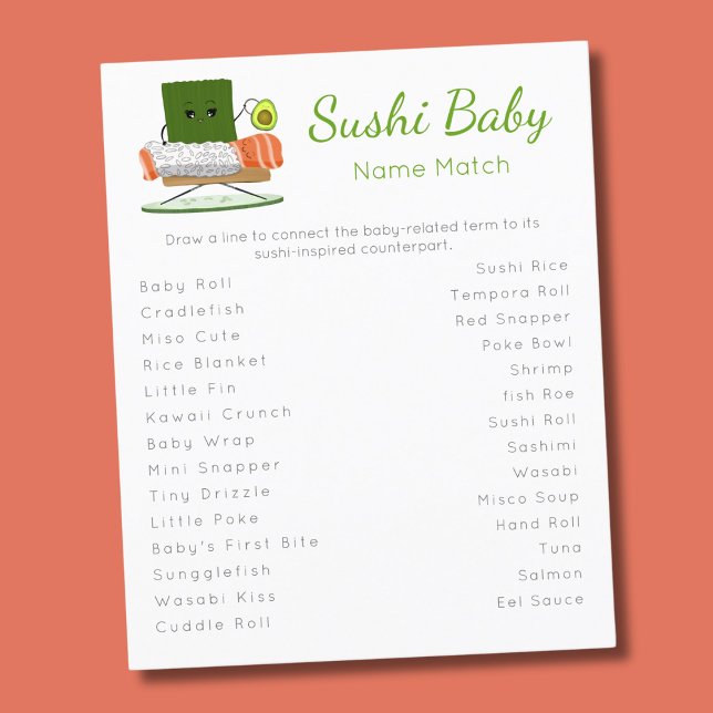 Flyer Combine a conversa do bebê com a palestra sushi! (Criador carregado)